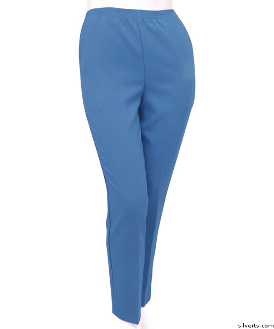 Buy Online Silvert's 130901305 Women's Elastic Waist Polyester Pants 2  Pockets , Size 16, COOL BLUE Canada