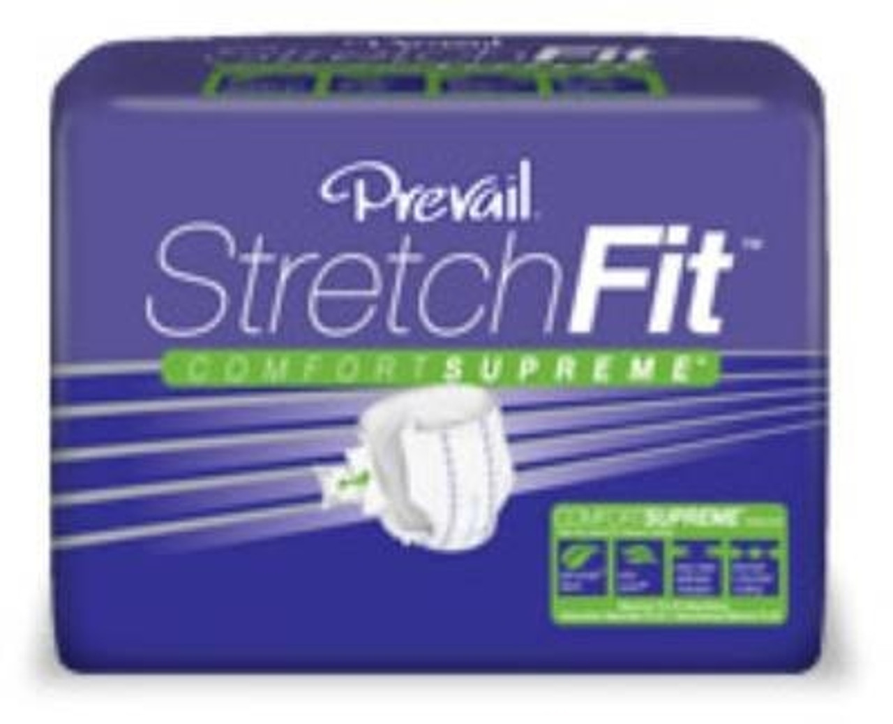 Prevail SF-B Stretch Fit Plus Brief, size 49"-68" waist, 96/Case