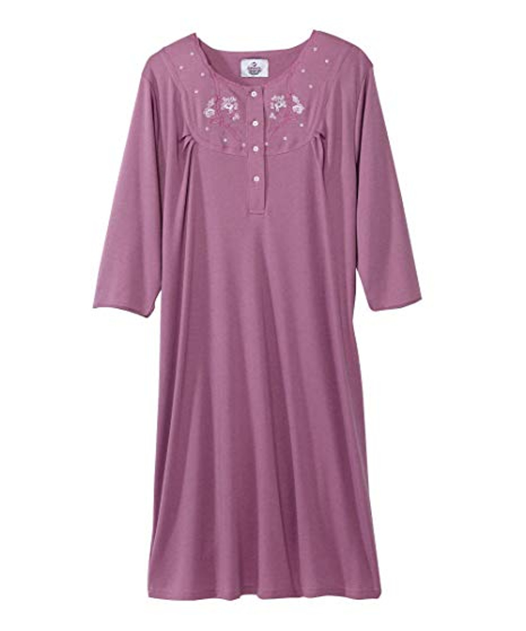 Silvert's 260002902 Women's Hospital Gowns Soft Cotton Knit Adaptive Pattern , Size Medium, NEO FLORAL (Silvert's 260002902)