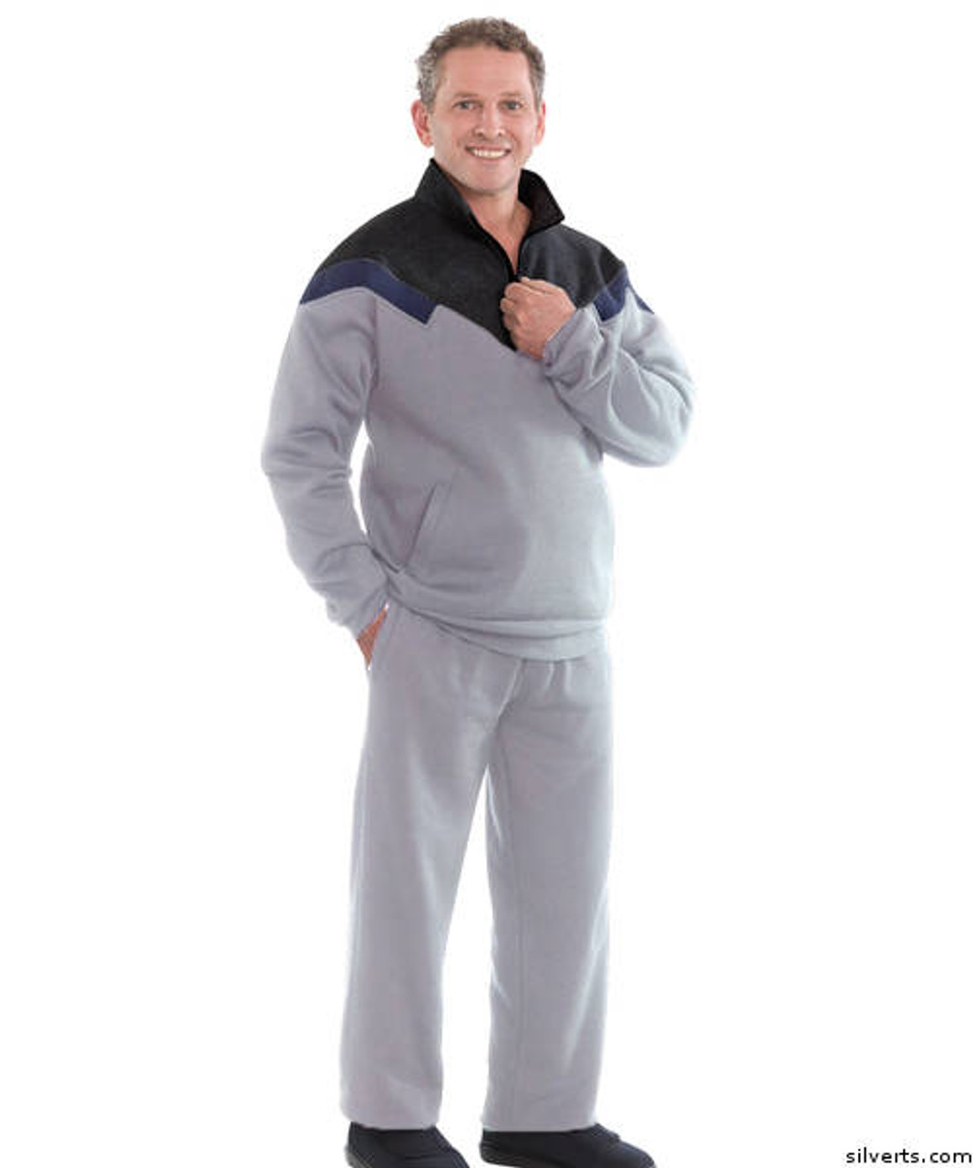 Silvert's 505500102 Mens Quality Tracksuits / Sweatsuit , Size Medium, GRAY