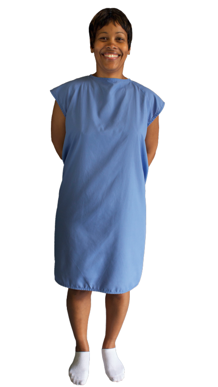 Blue sleeveless Gown XL (4409)