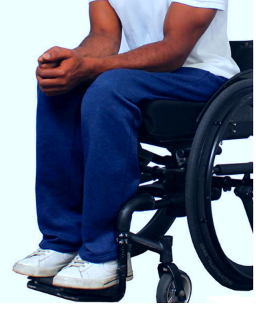 Silvert's 509430603 Fleece Wheelchair Track Pants For Men, Size Medium, BLUE (Silvert's 509430603)
