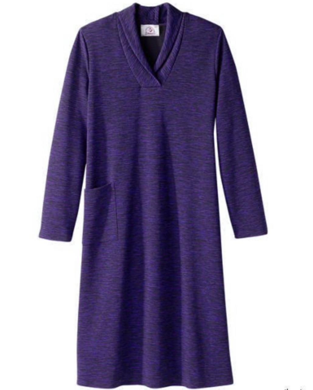 Silvert's 201000202 Adaptive Warm Open Back Wheelchair Dress , Size Medium, PURPLE (Silvert's 201000202)