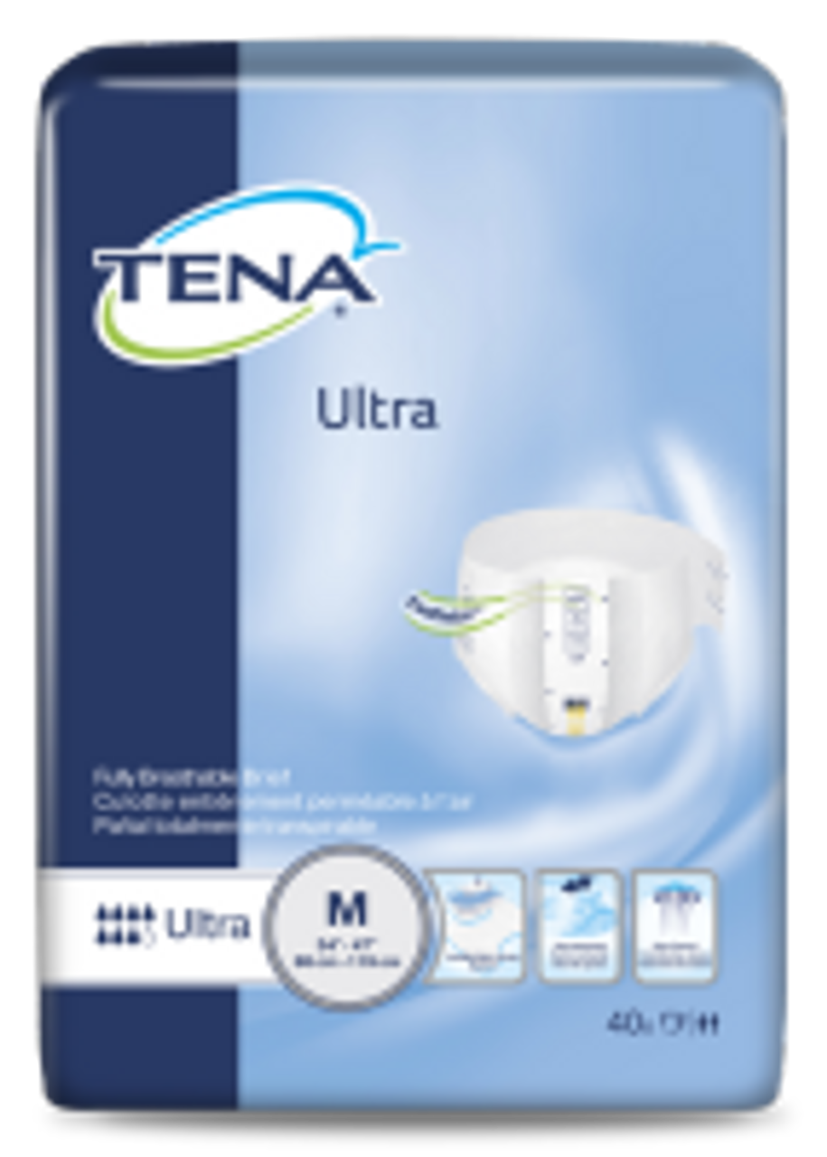 TENA 67200 ULTRA Incontinence Briefs Medium (Case of 80)