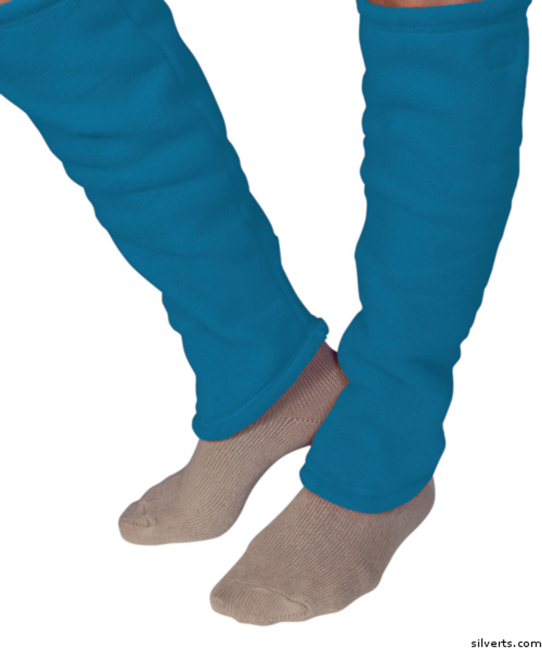 Silvert's 302600202 Women's Cozy Leg Warmers & Ankle Warmers , Size Small, FRENCH BLUE