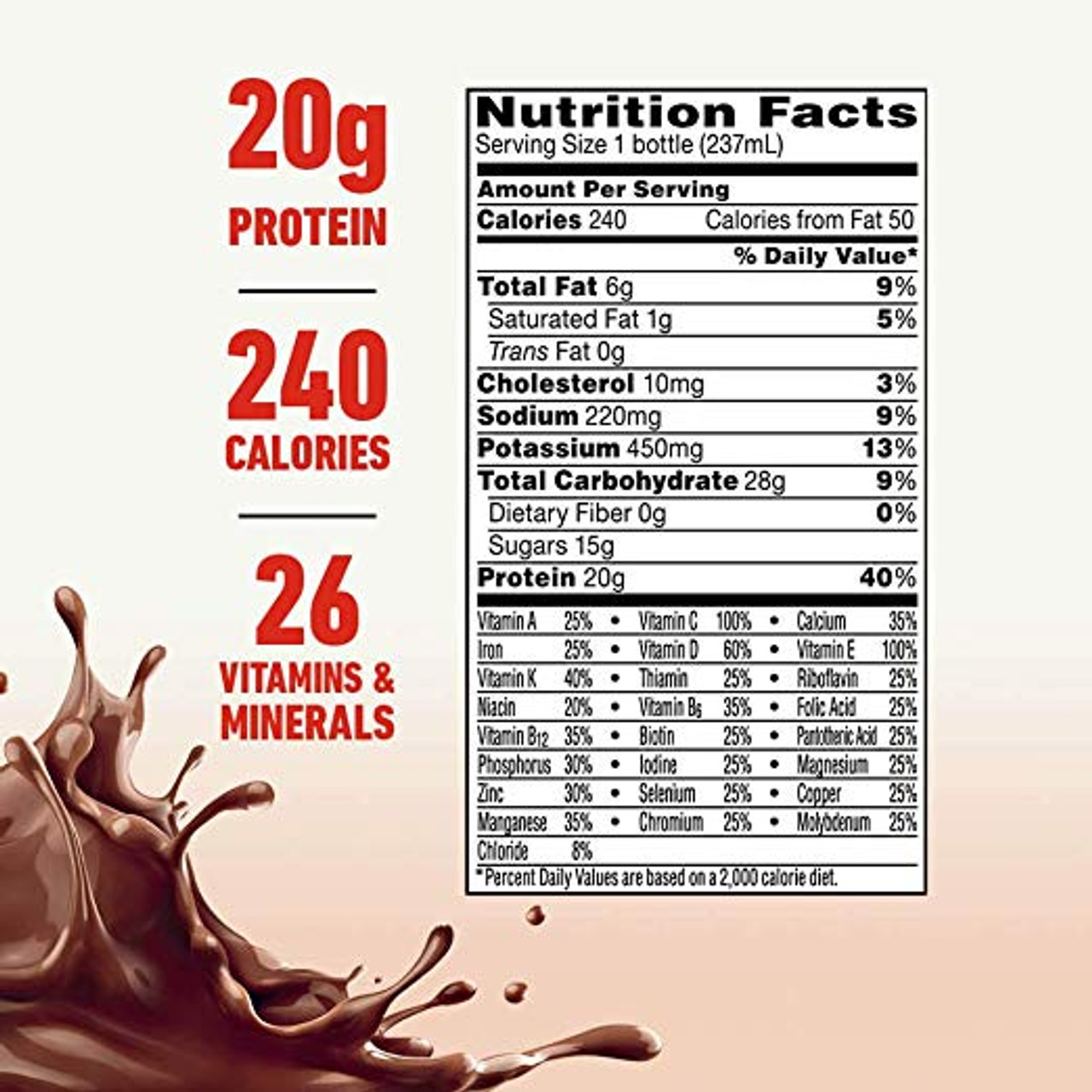 Nestle Nutrition 9523312 Boost High Protein Chocolate 237ml (8oz) bottles 24/Case