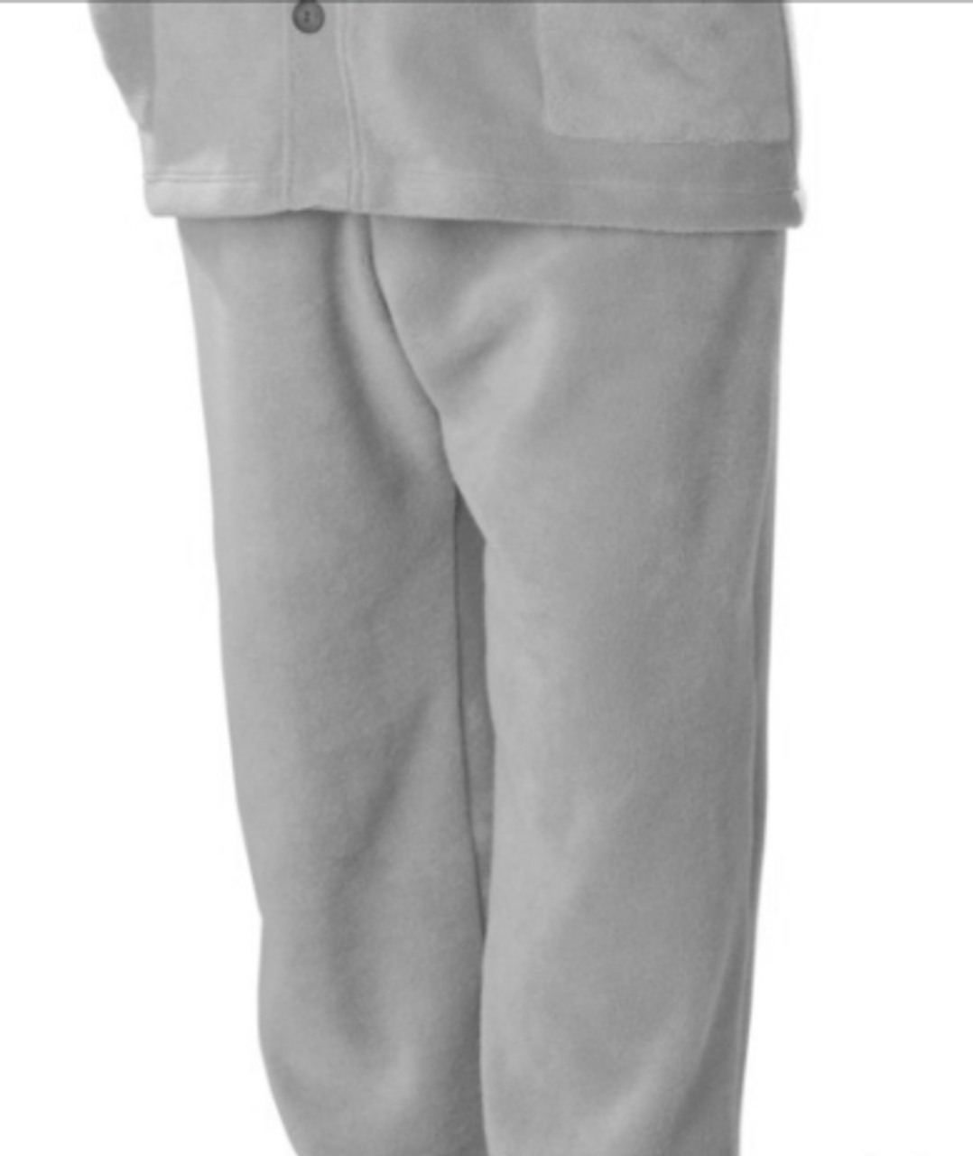 Silvert's 518210706 Men's Adaptive Open Back Polar Fleece Wheelchair Pants , Size 2X-Large, DK GRAY (Silvert's 518210706)