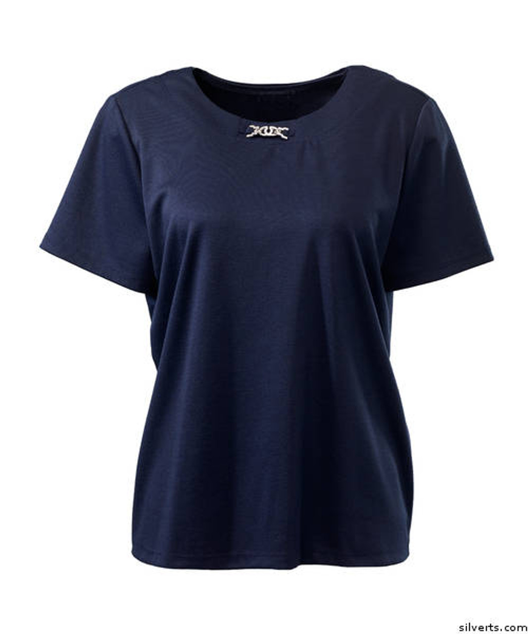 Silvert's 232000404 Classic Adaptive Top For Women , Size X-Large, NAVY