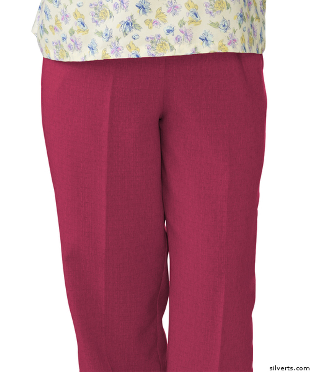 Silvert's 232200204 Womens Adaptive Open Back Wheelchair Pants , Size X-Large, ORCHID