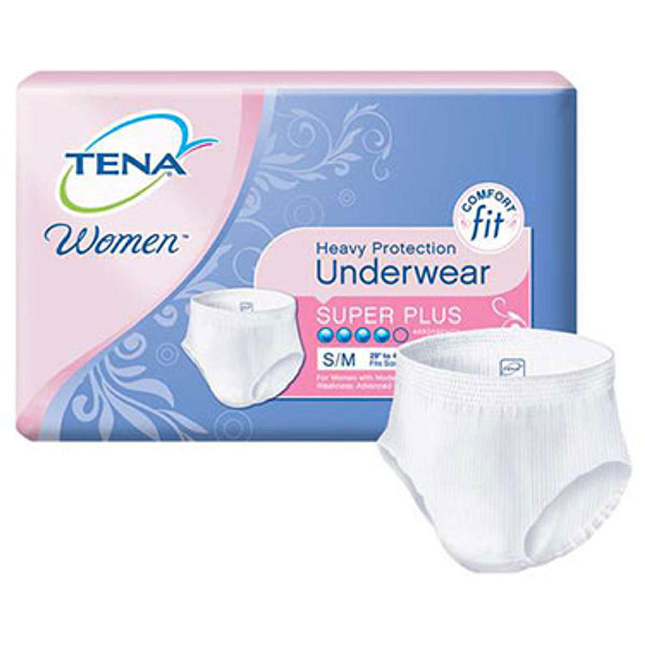 TENA 54800 Women Heavy Protection Underwear Small/Medium 54800