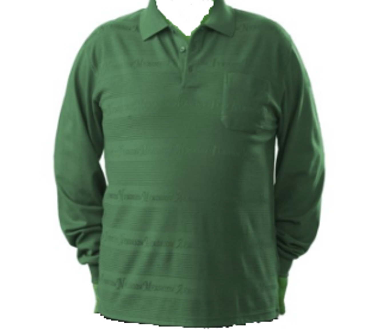 Silvert's 504801501 Men's Regular Long Sleeve Polo Jersey Shirt Top, Size Small, HUNTER (Silvert's 504801501)