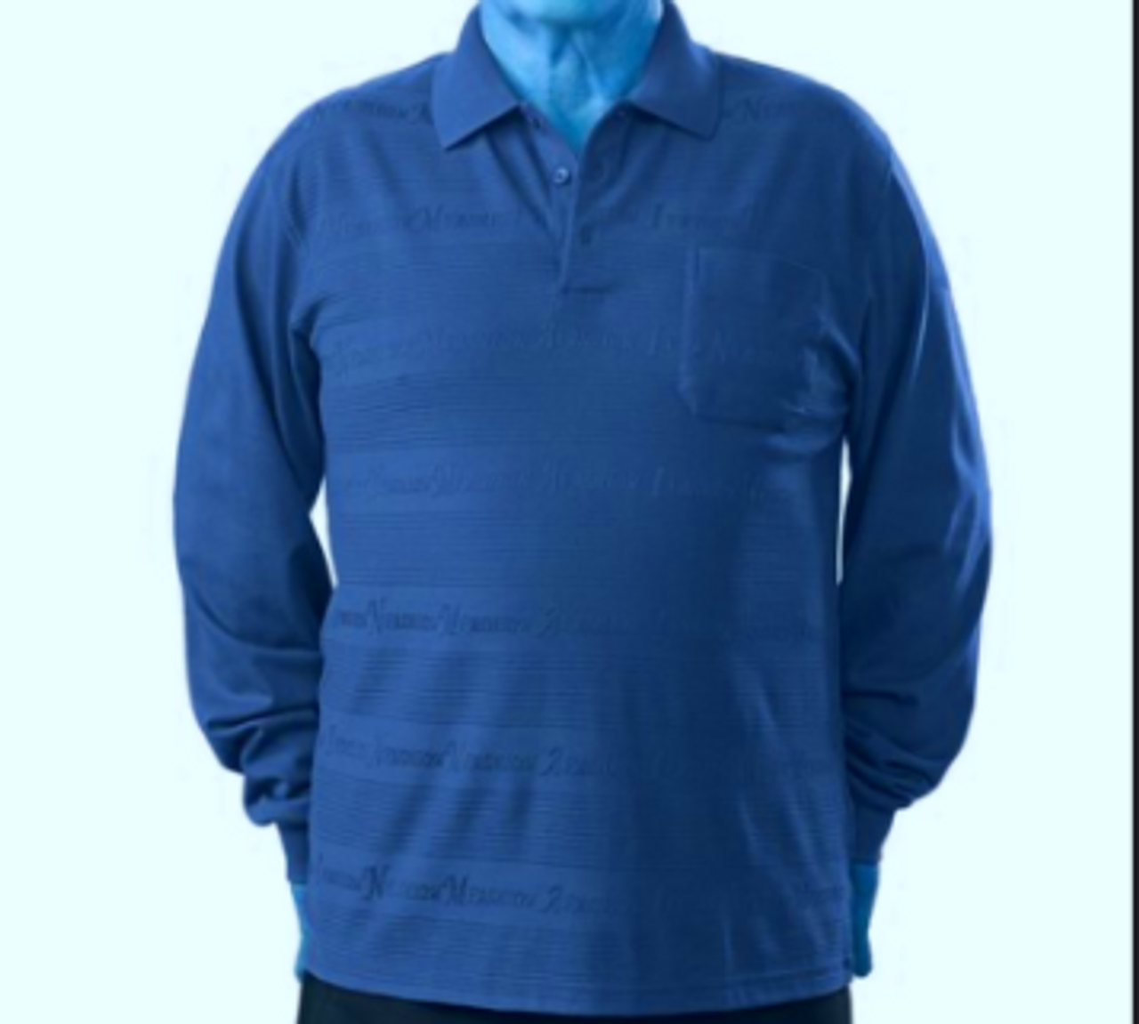 Silvert's 504800804 Men's Regular Long Sleeve Polo Jersey Shirt Top, Size X-Large, NAVY/HUNTER (Silvert's 504800804)