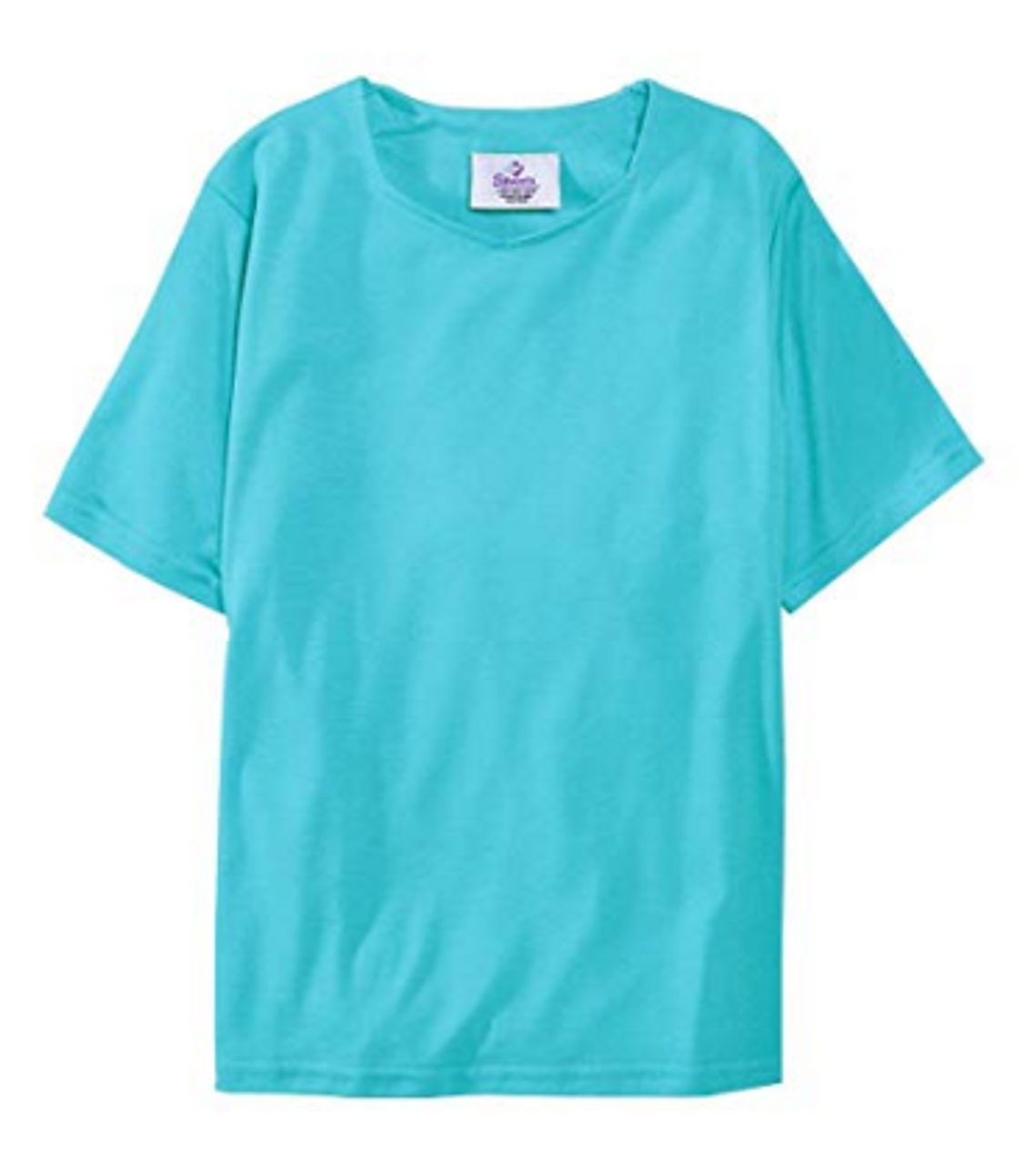 Silvert's 133800703 Women's Regular Tshirt, Short Sleeve, Size Large, AQUA (Silvert's 133800703)