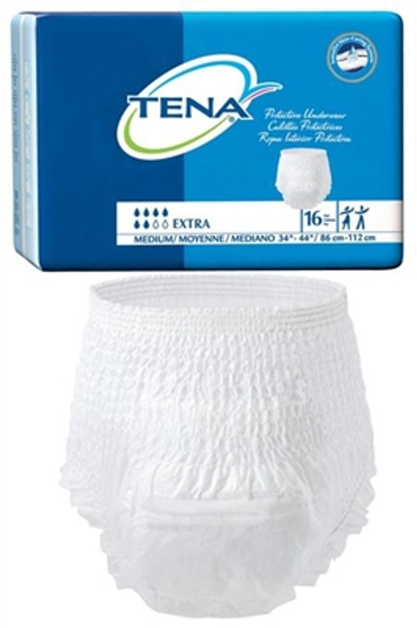 TENA 72231 Protective Underwear Extra Absorbent Medium (Case of 64)