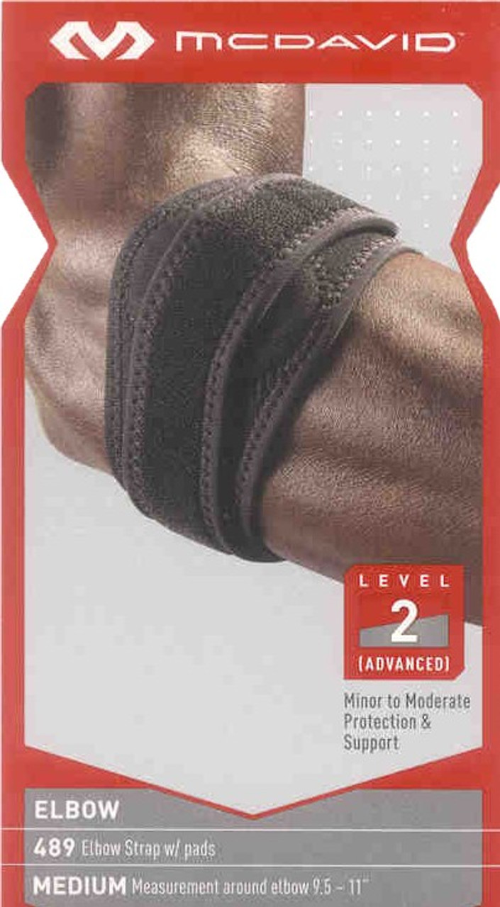 McDavid 489-MD Elbow Strap w/Pads, Medium