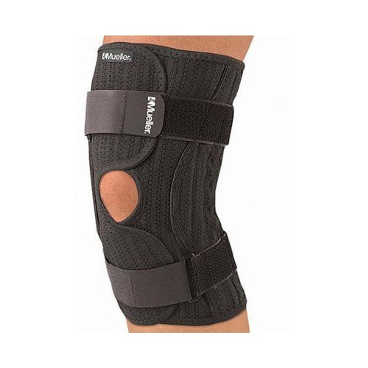 Mueller 4540-L/XL Elastic Knee Brace, Black, Large/X-Large