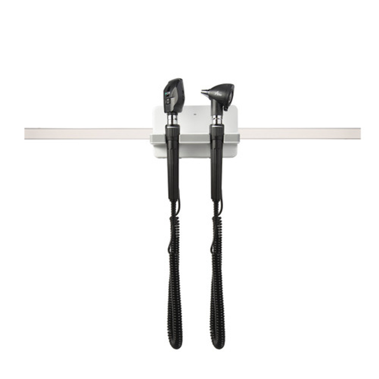 Amico DS-UA1-CHFH-XXX Rail-Mount Diagnostic Station with Coaxial Ophthalmoscope and Fiber Optic Otoscope - HALOGEN