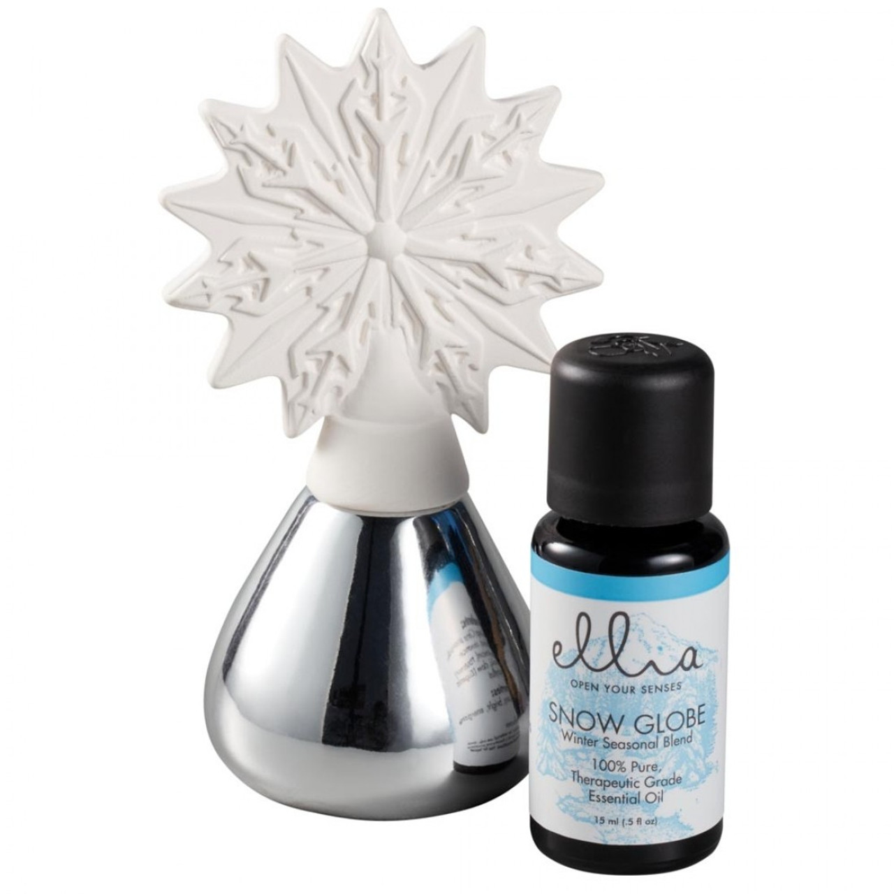 Ellia® ARM-P160SV-EO11 Champion Snowflake - Essential Oil Diffusser - 10ml Snow Globe Included (Ellia ARM-P160SV-EO11)