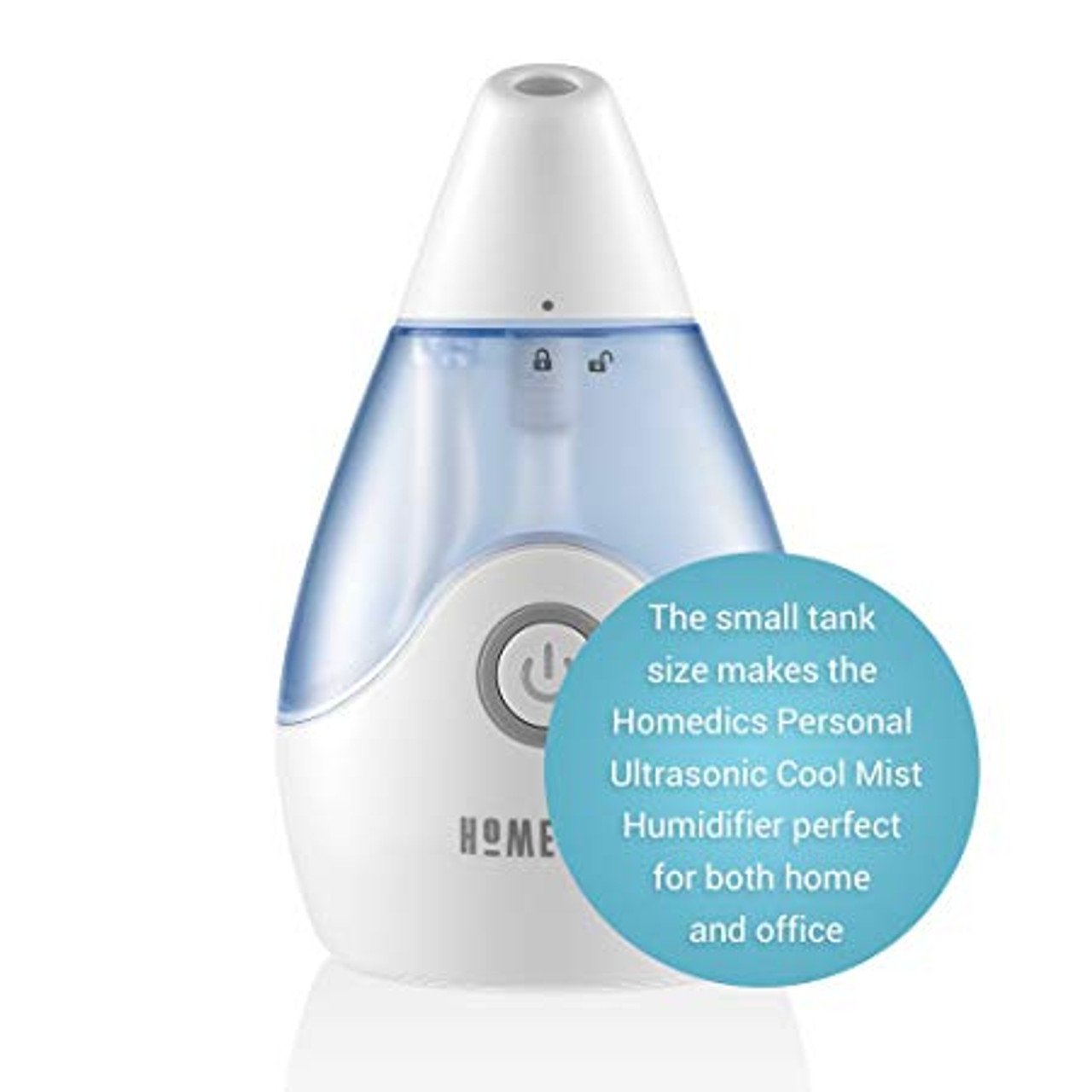 HoMedics® UHE-CM15 Personal Ultrasonic Humidifier, 650 ml