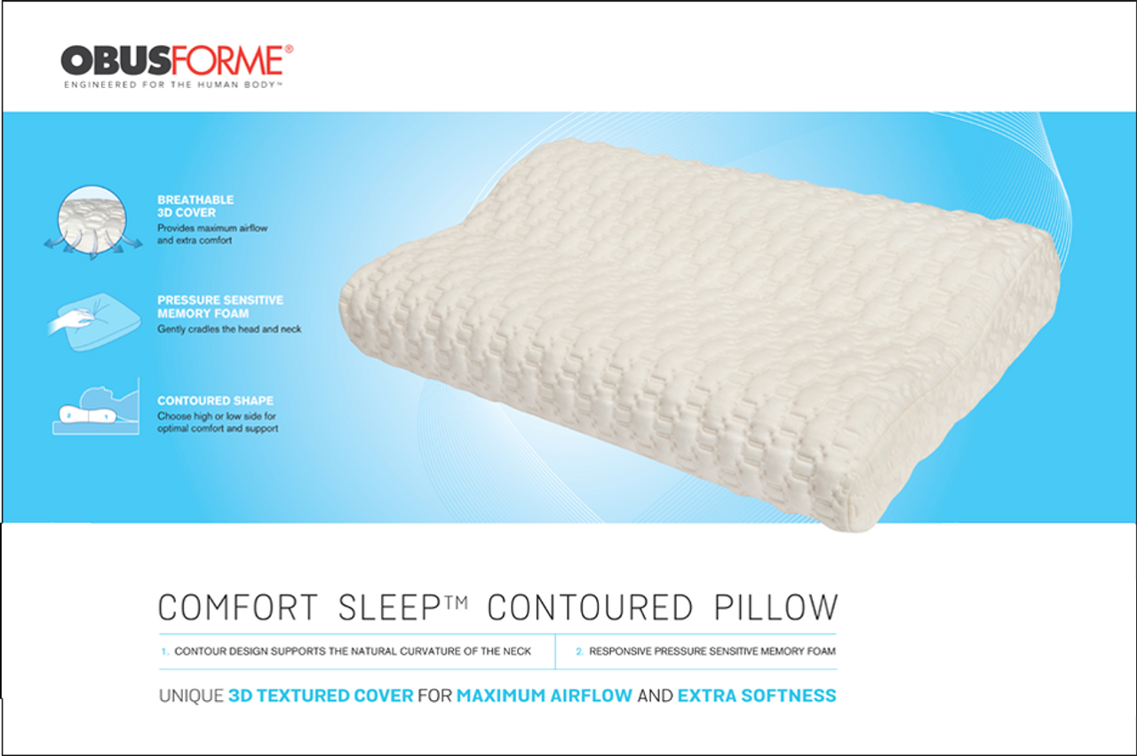 ObusForme® PL-COMFORT-SLCT Comfort Sleep Side, Back, Memory Foam, Medium