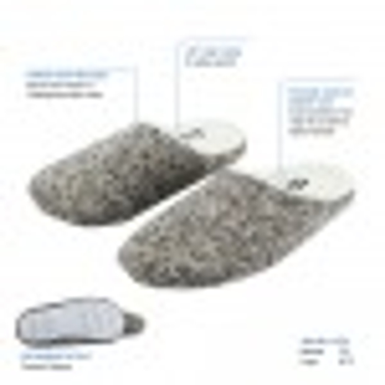 ObusForme® SL-FCS-LG Ladies Memory Foam Comfort Slippers Suitable for sizes 9/10