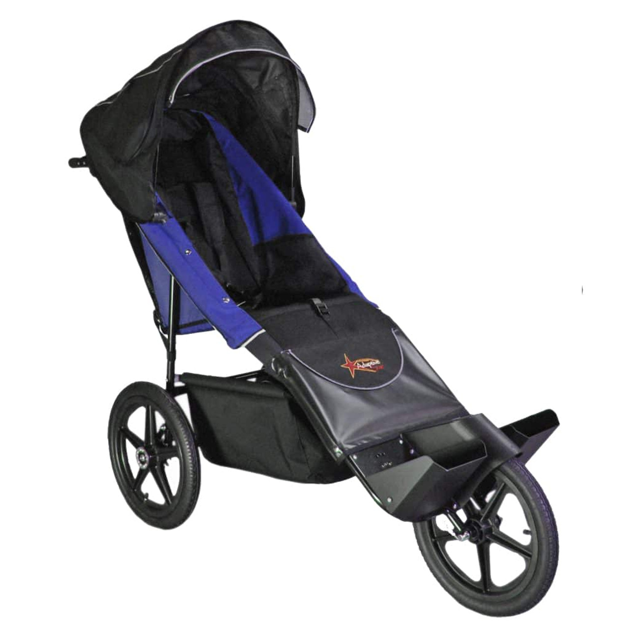 Adaptive Star Aed4N Axiom ENDEAVOUR 4 Indoor/Outdoor Mobility Push Chair, Navy