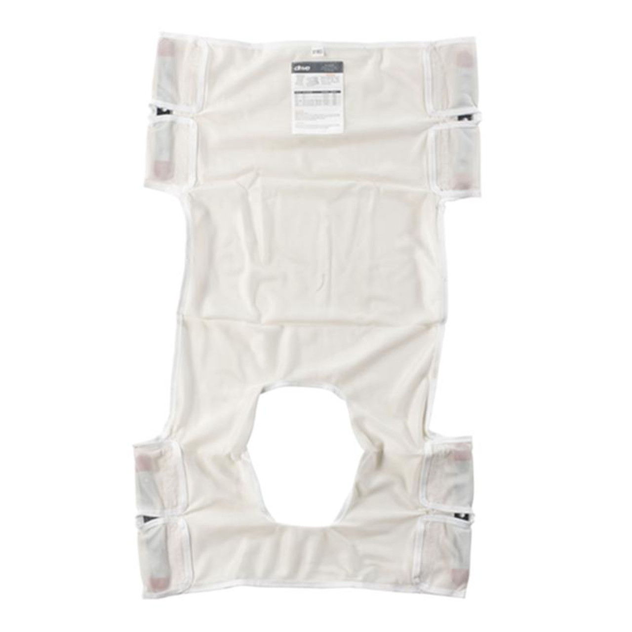Drive Medical 13026 Patient Lift Sling, Polyester Mesh with Commode Cutout, Each, A4565