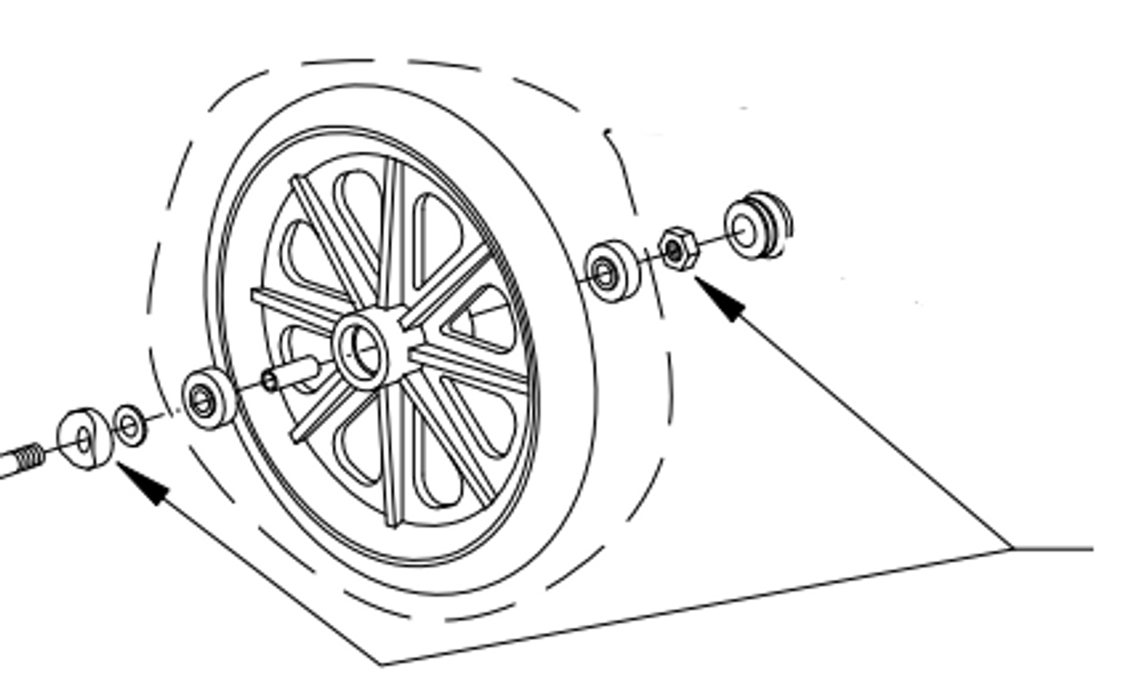 AMG B01-845 HARDWARE FOR REAR WHEEL 1EA (AMG B01-845)