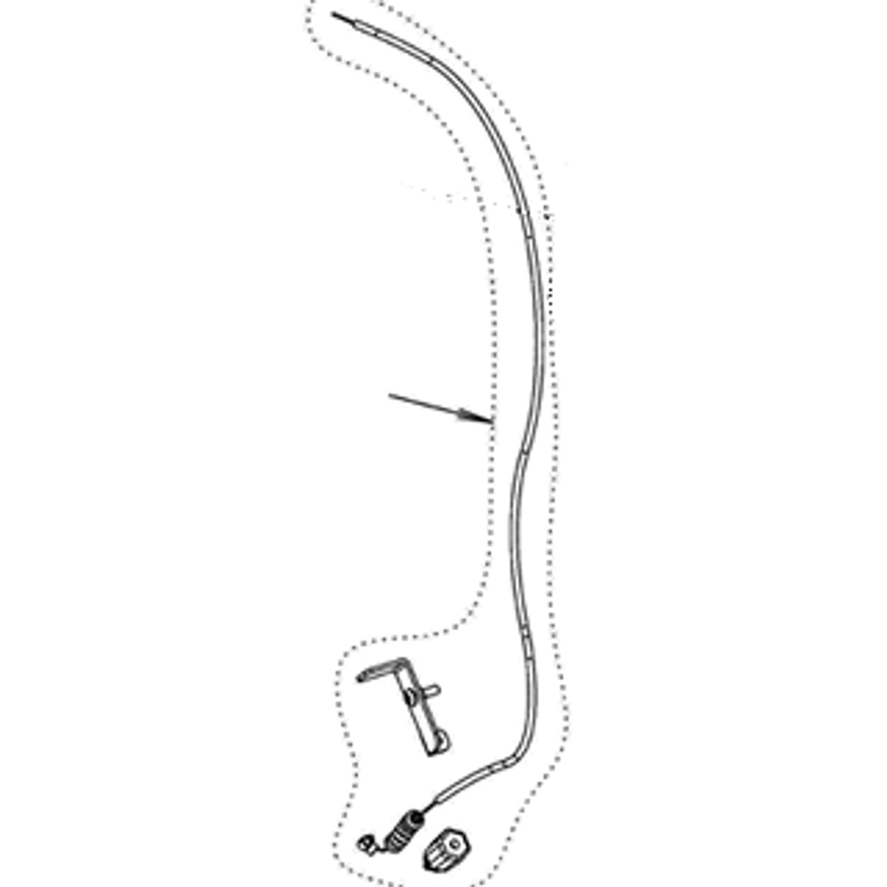 HUGO C23-00018 HugoSide Brake cable assembly L&R 1PR (HUGO C23-00018)