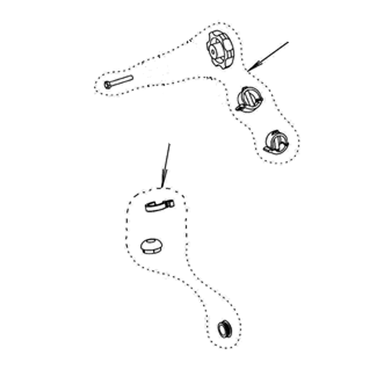 HUGO C23-00022 HugoSide Set e-clips knobs & caps 1/Each (HUGO C23-00022)