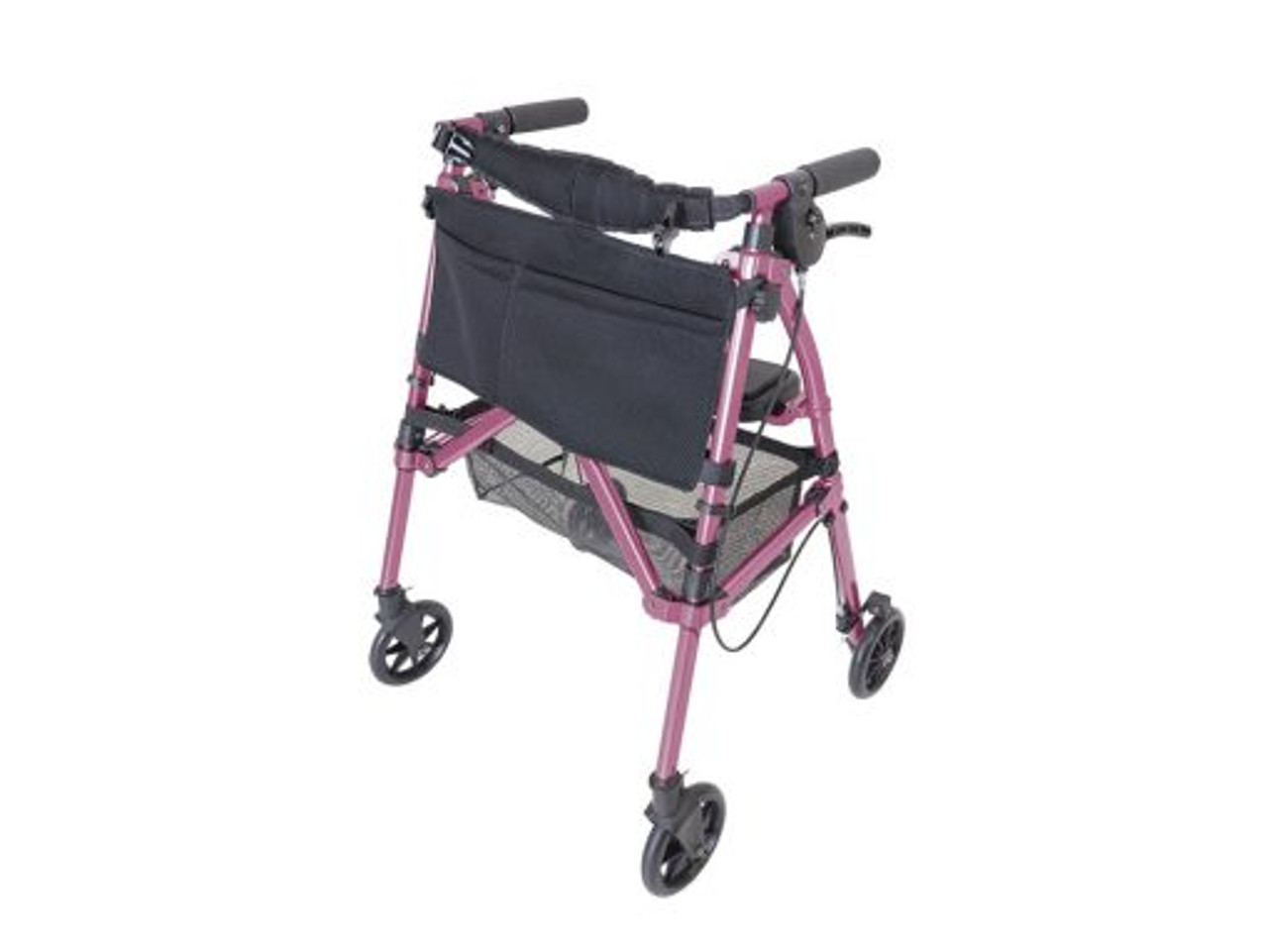 Stander 4350-RR EZ Fold-N-Go Rollator Regal Rose