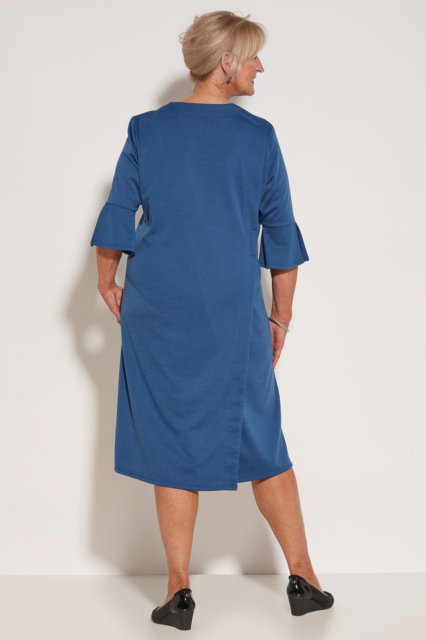 Ovidis 2-4101-87-5 Fashionable Dress - Blue, Rosie, Adaptive Clothing, 1XL