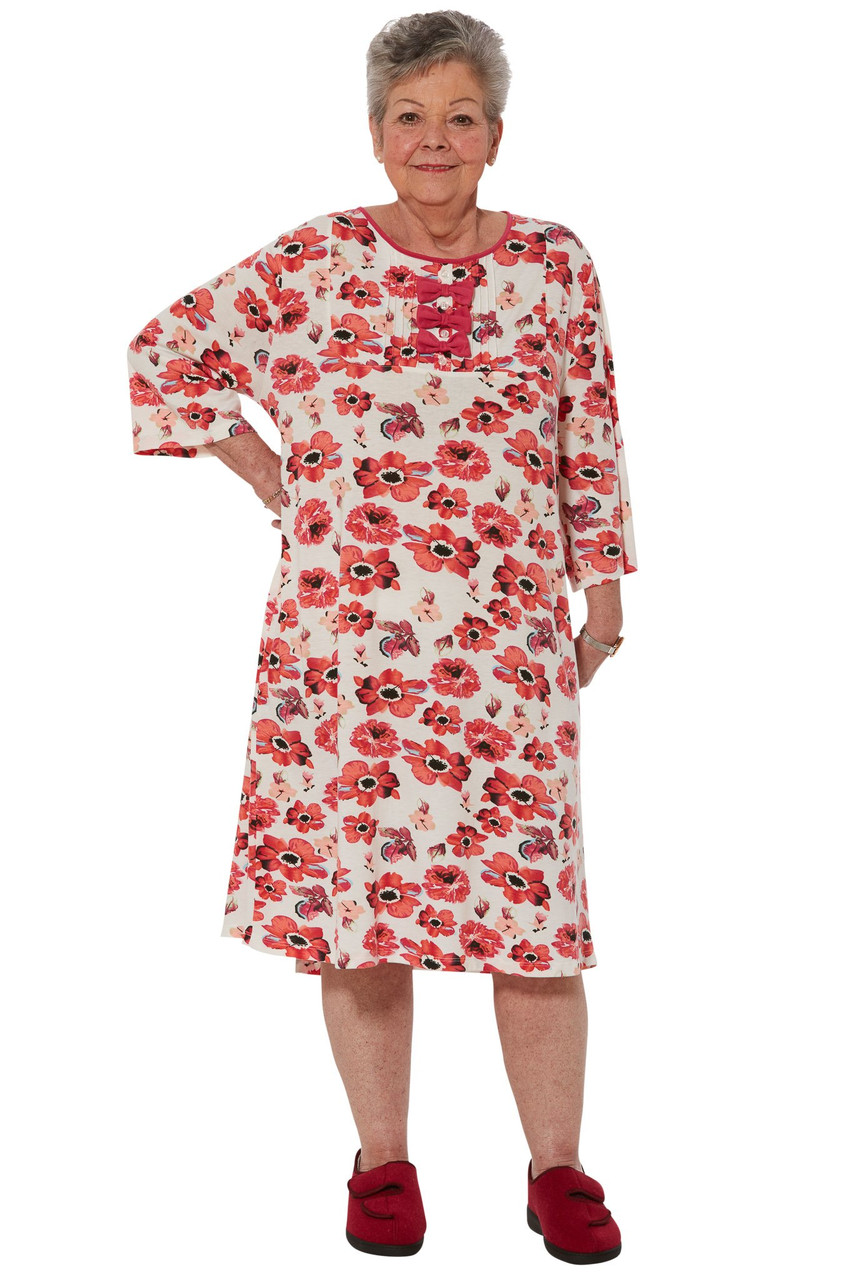 Ovidis 2-7101-39-1 Nightgown for Women - Pink , Lori , Adaptive Clothing , 2XL