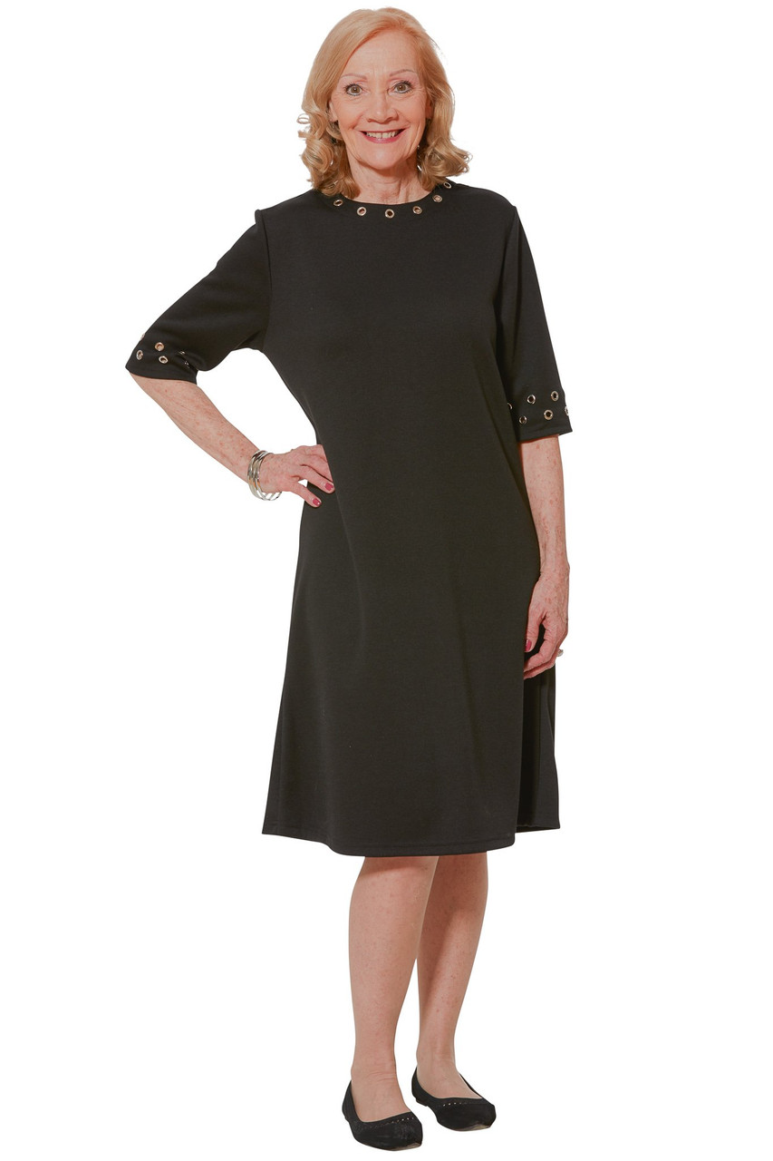 Ovidis 2-4401-90-2 Fashionable Dress - Black , Rory , Adaptive Clothing , XL