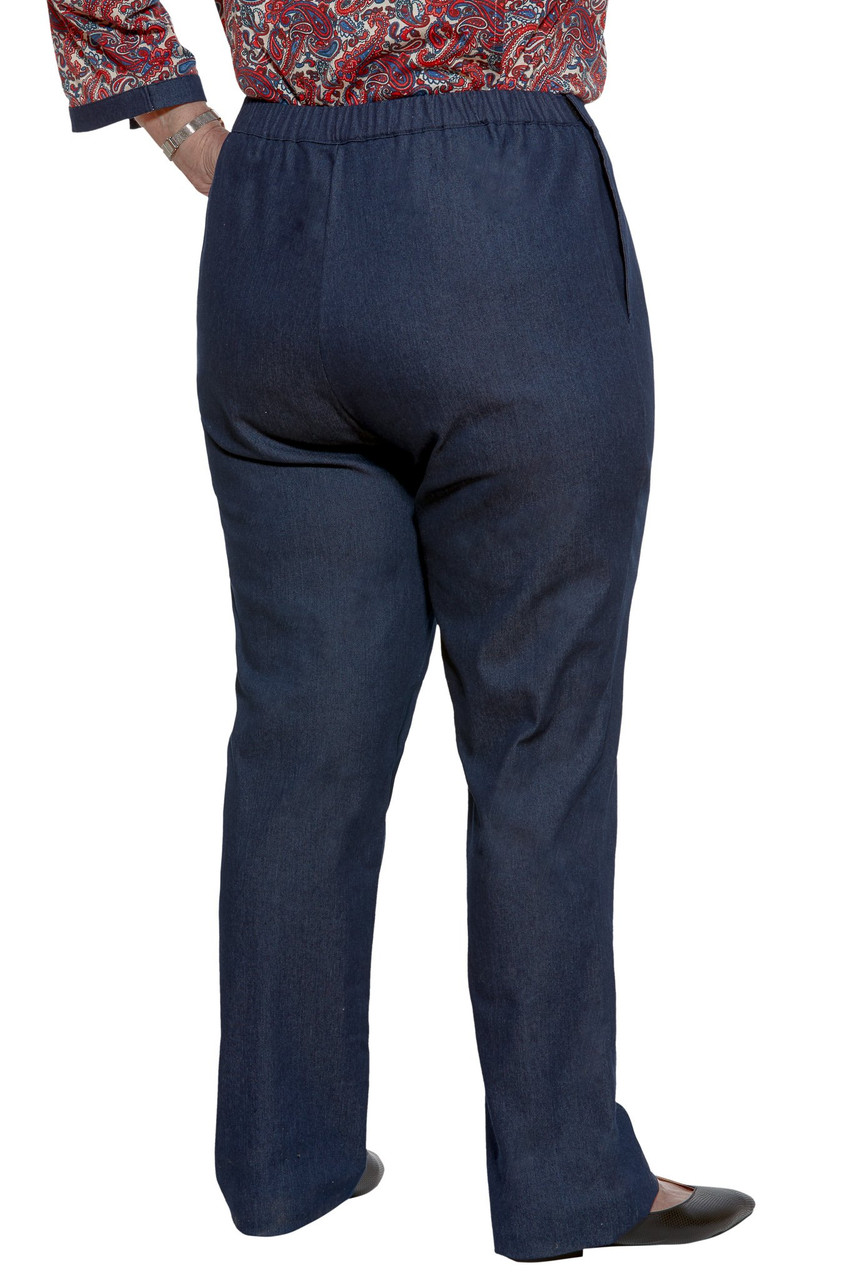 Ovidis 2-6202-86-1 Denim Pants for Women - Blue, Arie, Adaptive Clothing, S