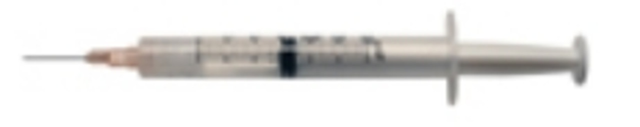 Duopross Meditech 97203631 BAKSNAP RETRACTABLE LUER-LOCK SAFETY Syringe 3cc 25G x 25mm (1") 100/bx