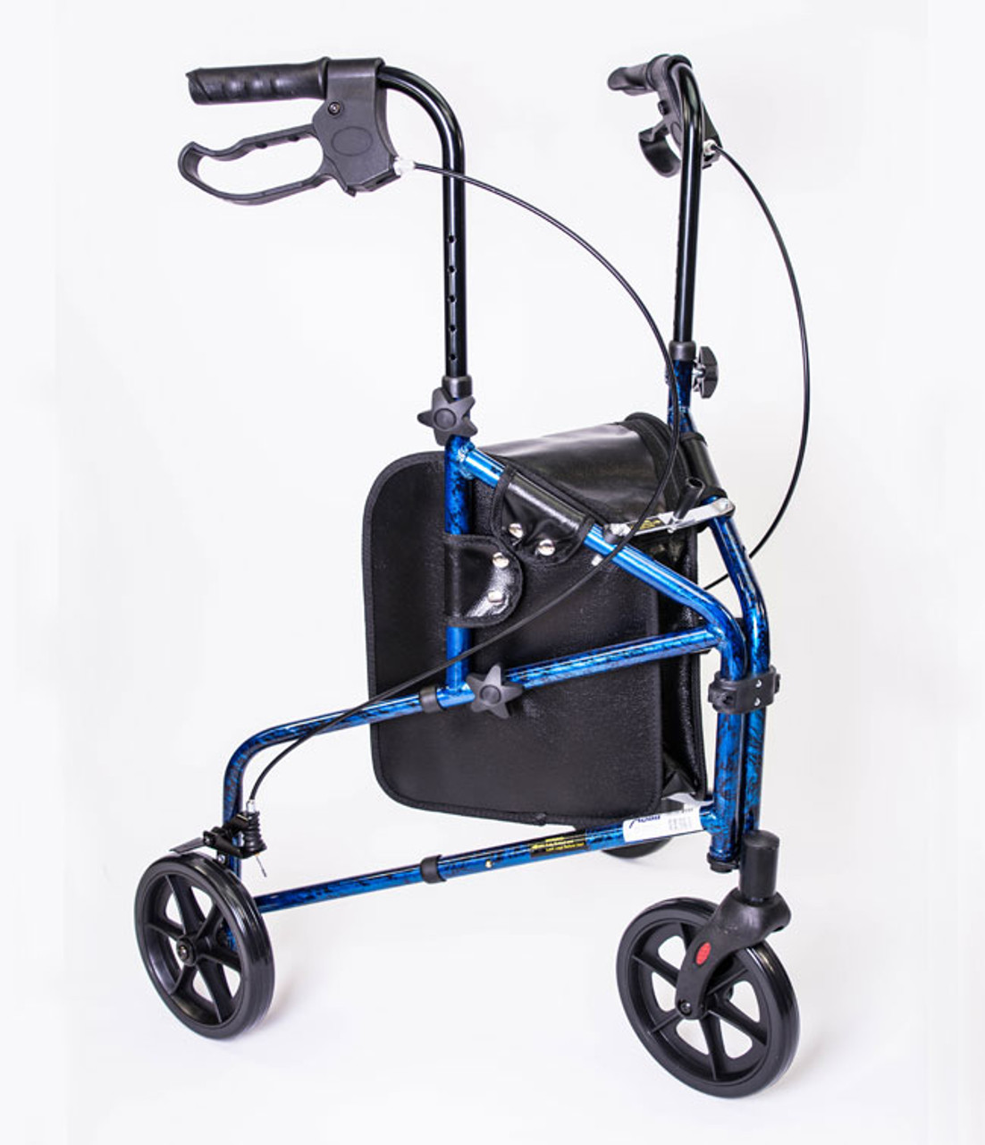 MOBB Health Care MH3RLBE Aluminum Rollator, 3 Wheel, Blue