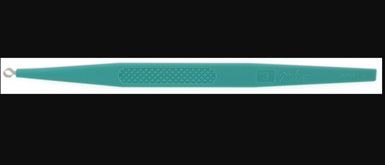 Miltex 33-54 Dermal Curette 5-1/2 Inch Length Single-ended Handle 4 mm Tip Round Loop Tip, BX/50