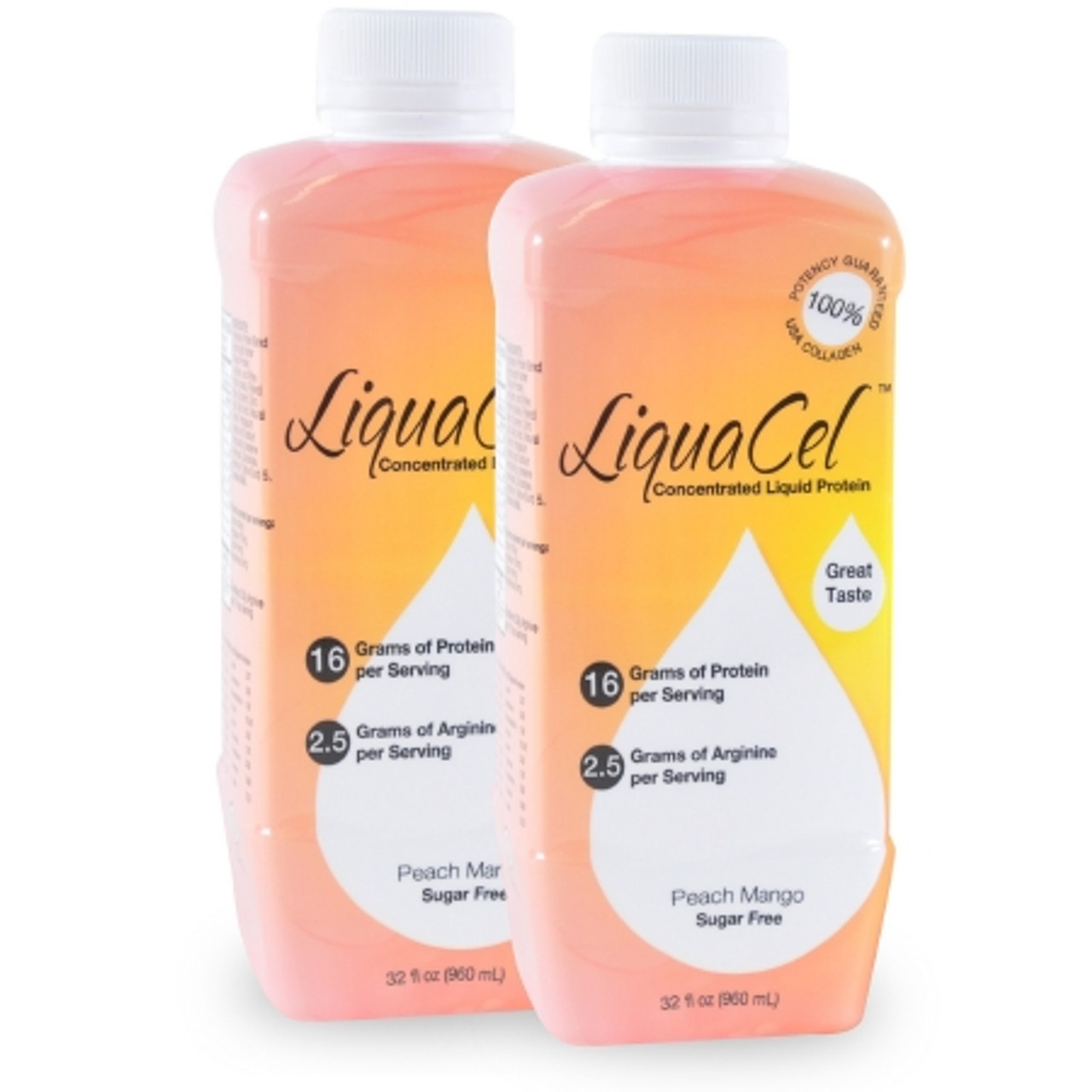 Global Health Products GH86100 LiquaCel Peach Mango 1 oz x 100 pks