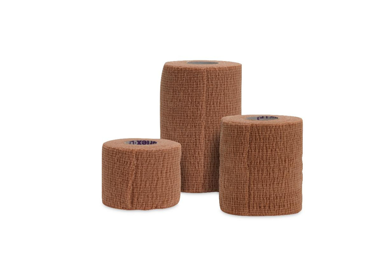 MDS089001 BANDAGE ELASTIC SELF-ADH COFLEX LF2 FOAM 1in x 5yd TAN L/F N/S CA/30