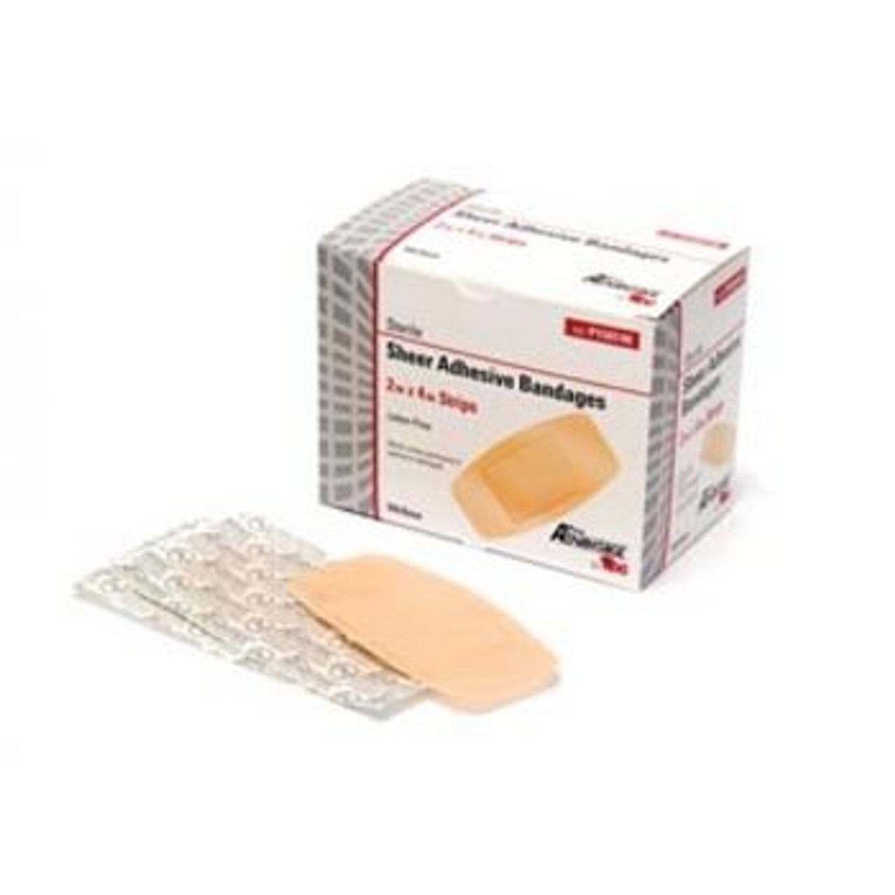 P150140 DRESSING ADHESIVE PLASTIC 2x4in SHEER STER PRO ADVANTAGE CA/12x50s