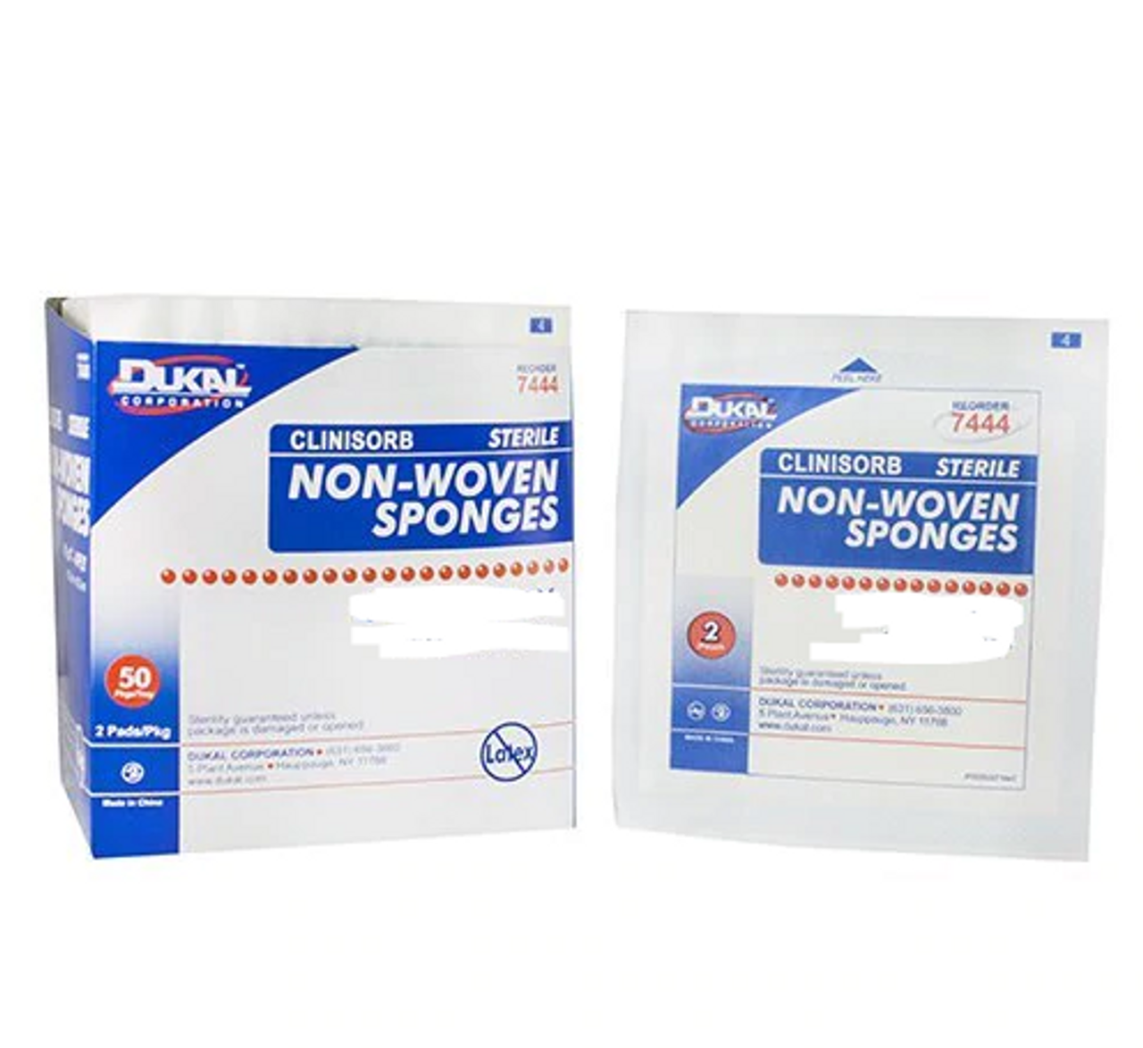 Dukal 6123 SPONGE NON-WOVEN 3 x 3in 4-PLY STER BX/25 x 2s