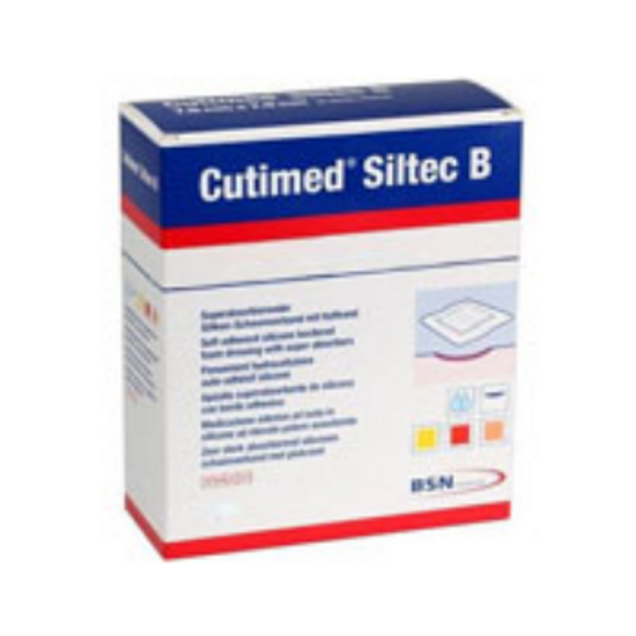 BSN 7325101 DRESSING CUTIMED SILTEC SORBACT FOAM 12.5x12.5cm STERILE L/F BX/10