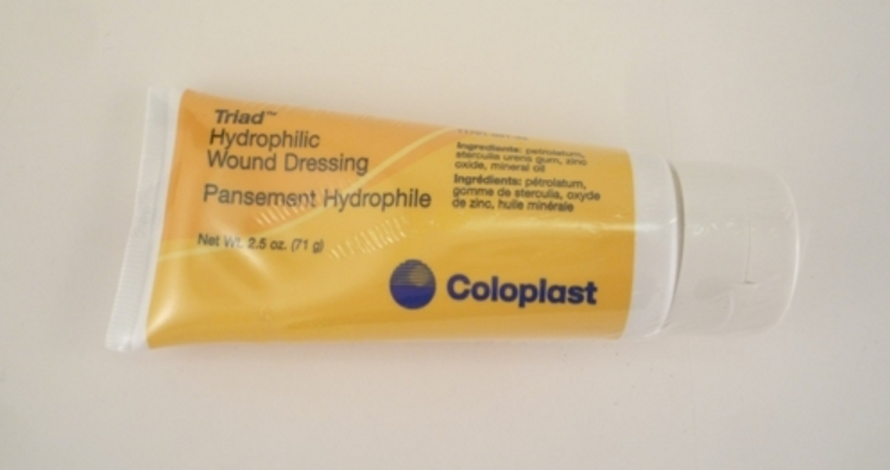 Coloplast 1964-CA DRESSING HYDROPHILIC TRIAD STERILE && 2.5ox 71gm TUBE CA/12 P384