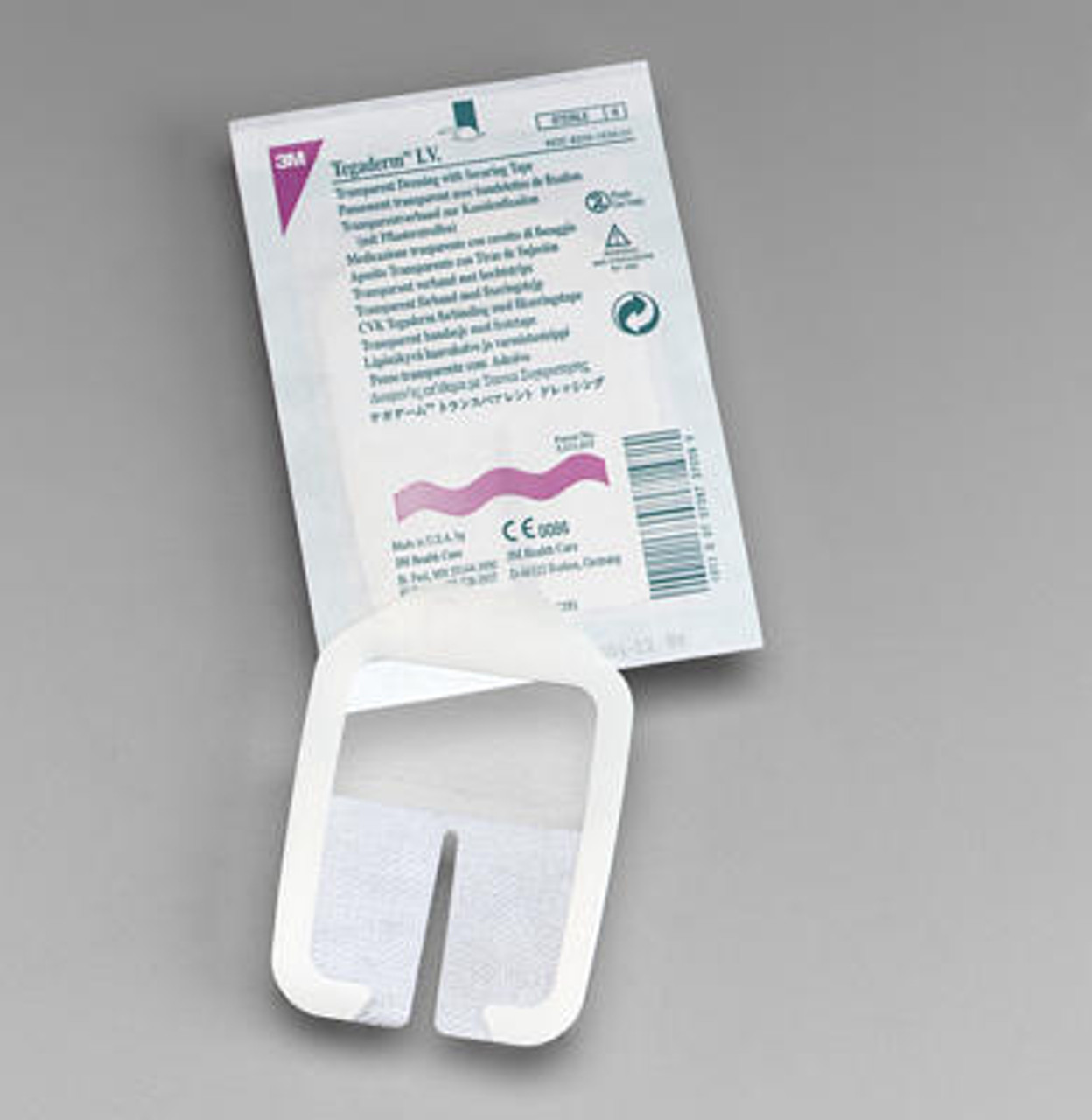 3M-1633-CA DRESSING TEGADERM IV CLEAR w/LABEL && & STRIPS 7 x 8.5cm CA/4 x 100