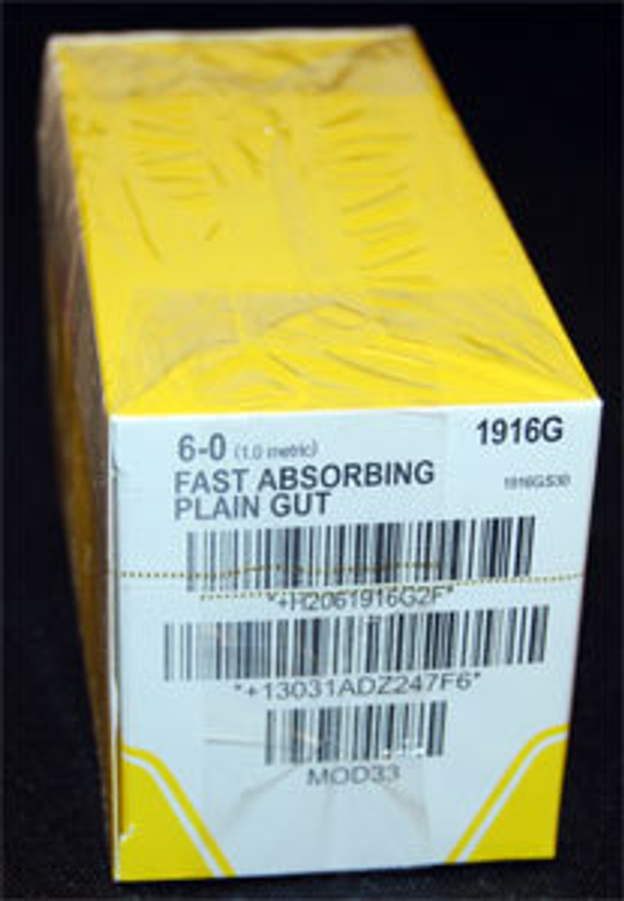 SUTURE GUT FAST ABSORB 6-0 18in PC-1 BX/12 652-1916G