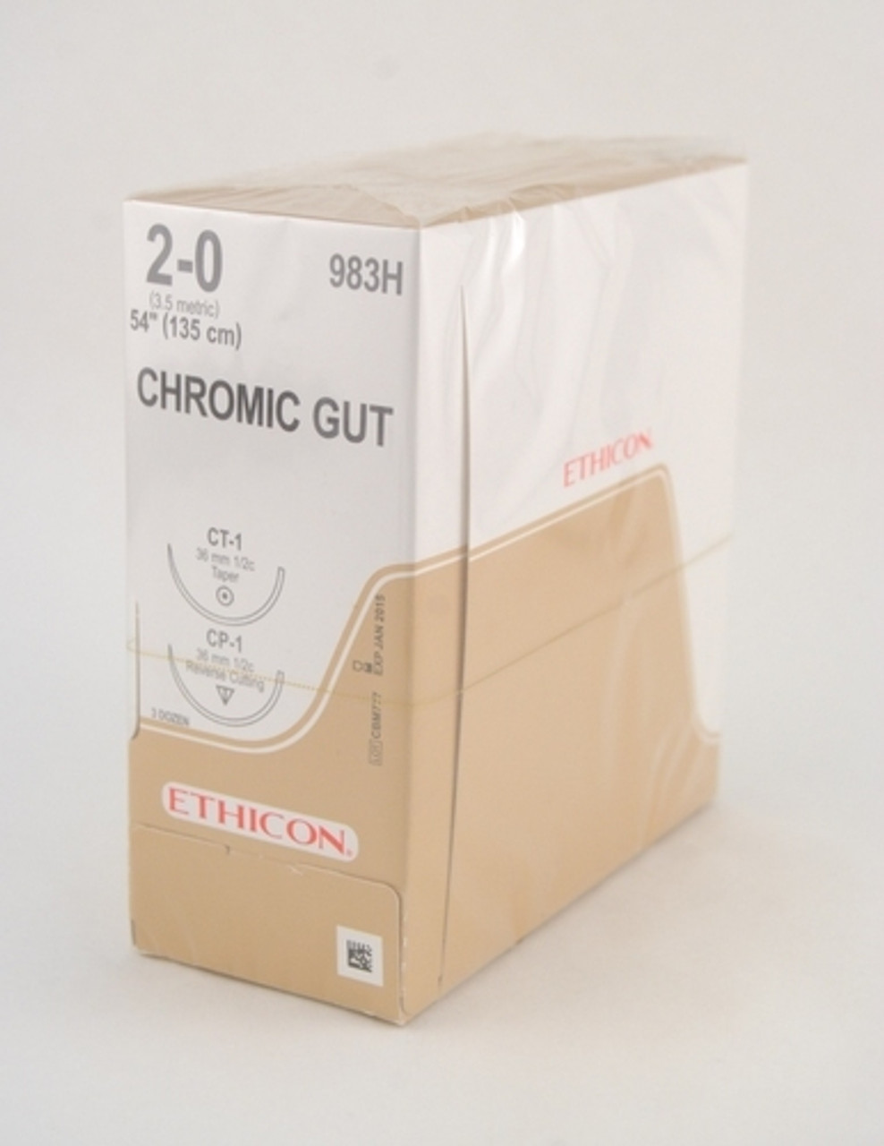Ethicon-983H SUTURE GUT CHROMIC 2-0 54in CT-1/ CP-1 BX/36
