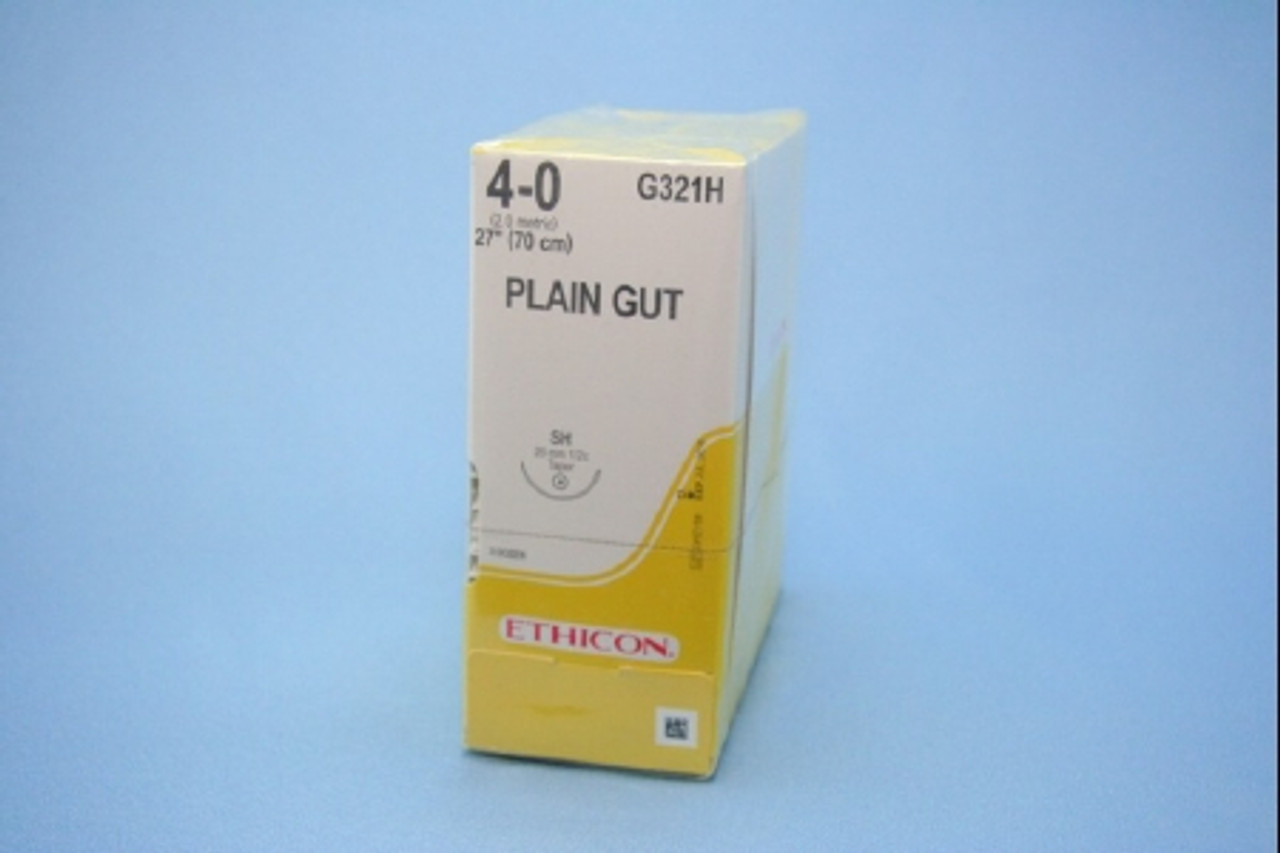 Ethicon-G321H SUTURE GUT PLAIN 4-0 27in SH BX/36