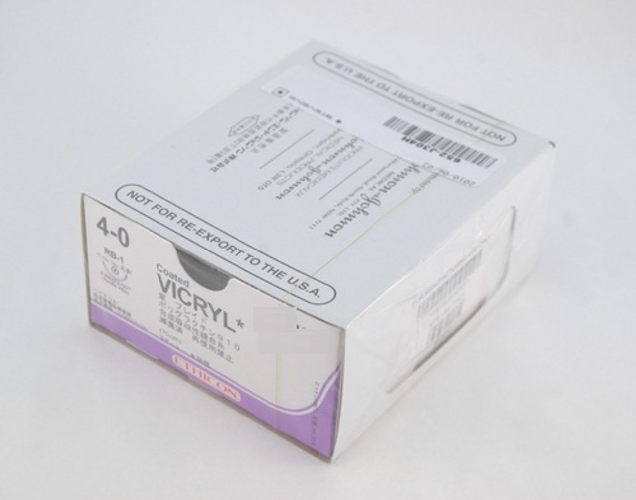 Ethicon-J391H SUTURE VICRYL CTD BRD VIO 5-0 18in & FS-2 BX/36