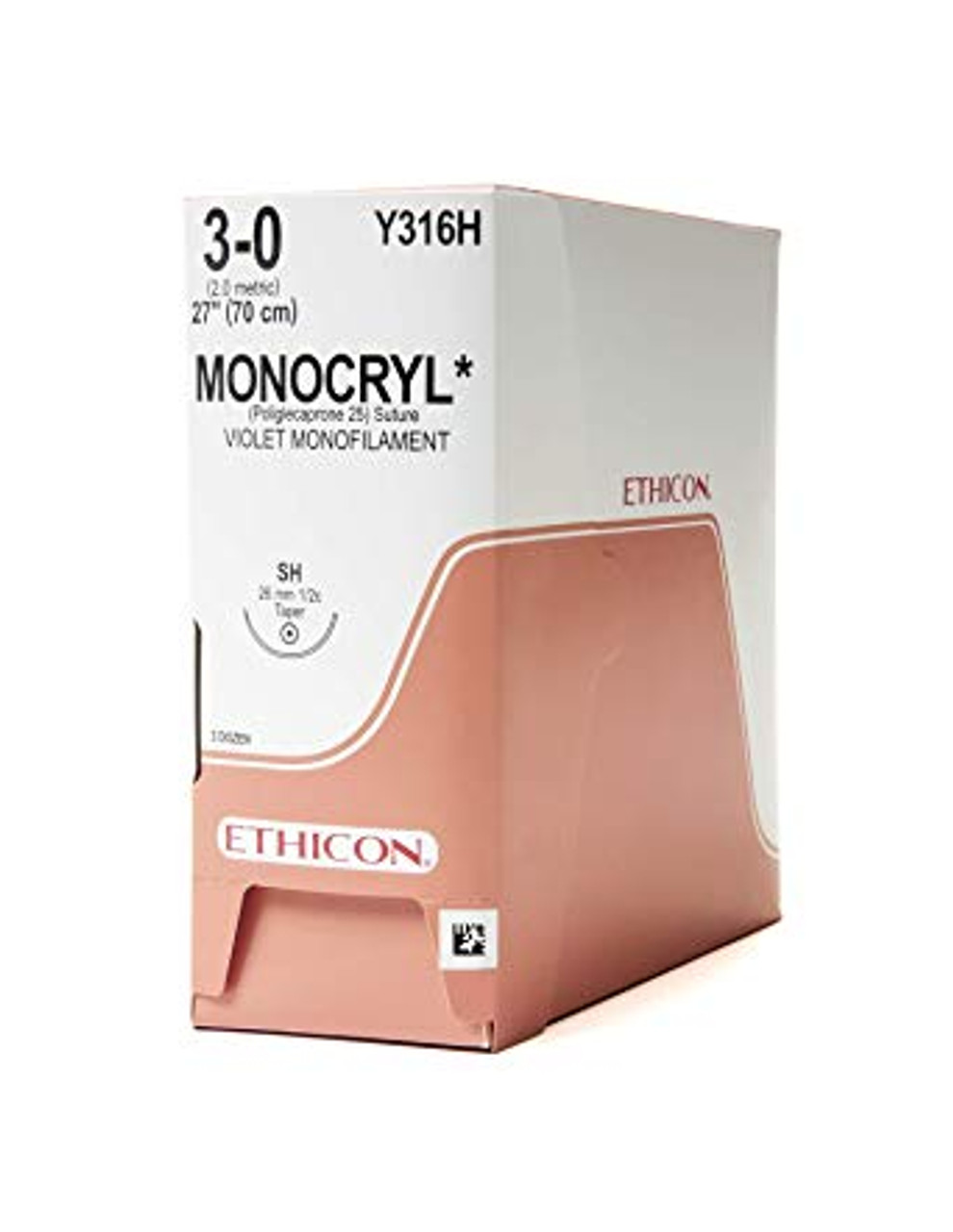 Ethicon-Y316H SUTURE MONOCRYL MONO VIO 3-0 27in SH BX/36